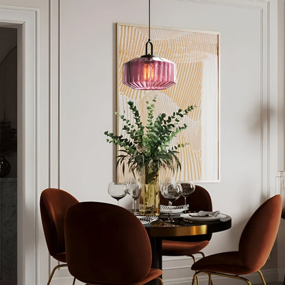 Retro glas pendellampa i nordisk design för sovrum vardagsrum matsal
