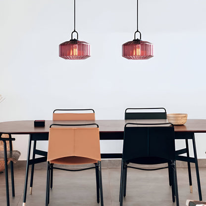 Retro glas pendellampa i nordisk design för sovrum vardagsrum matsal