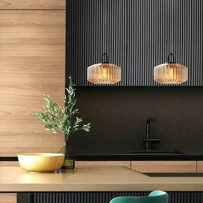 Retro glas pendellampa i nordisk design för sovrum vardagsrum matsal