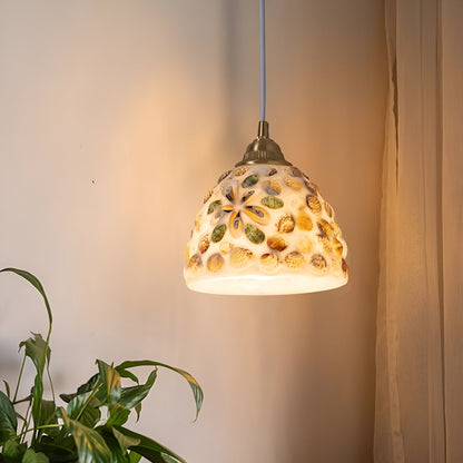 Färgglad mosaikpendel i glas för restaurang, sovrum och japansk inredning