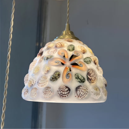 Färgglad mosaikpendel i glas för restaurang, sovrum och japansk inredning