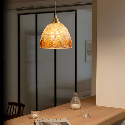Färgglad mosaikpendel i glas för restaurang, sovrum och japansk inredning