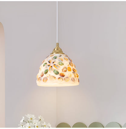 Färgglad mosaikpendel i glas för restaurang, sovrum och japansk inredning