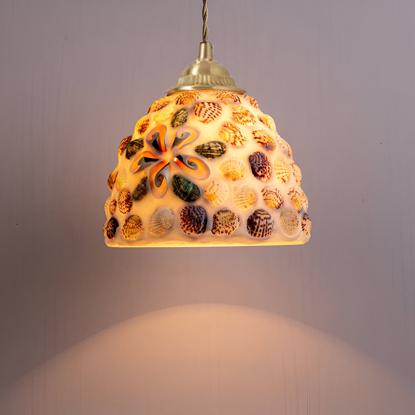 Färgglad mosaikpendel i glas för restaurang, sovrum och japansk inredning