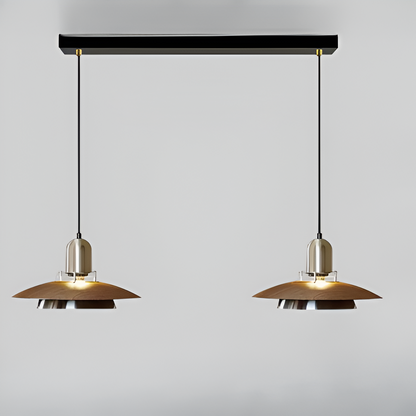Retro pendellampa i smidesjärn med flygande tefat-design för matsal bar och vardagsrum
