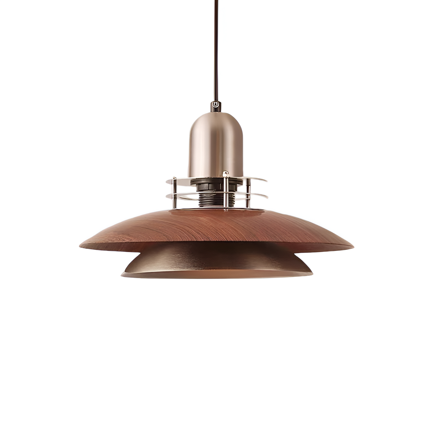 Retro pendellampa i smidesjärn med flygande tefat-design för matsal bar och vardagsrum