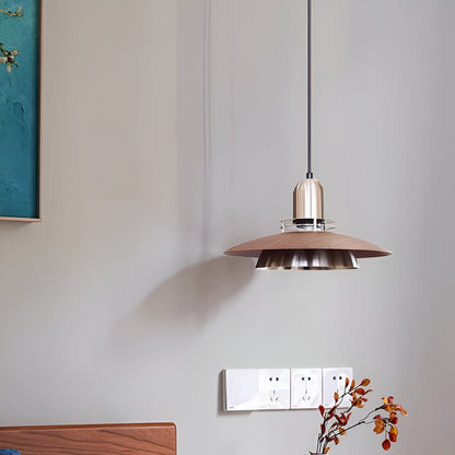Retro pendellampa i smidesjärn med flygande tefat-design för matsal bar och vardagsrum
