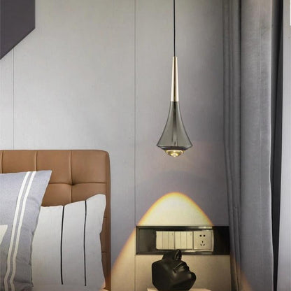 Elegant smal LED pendellampa modern minimalistisk design