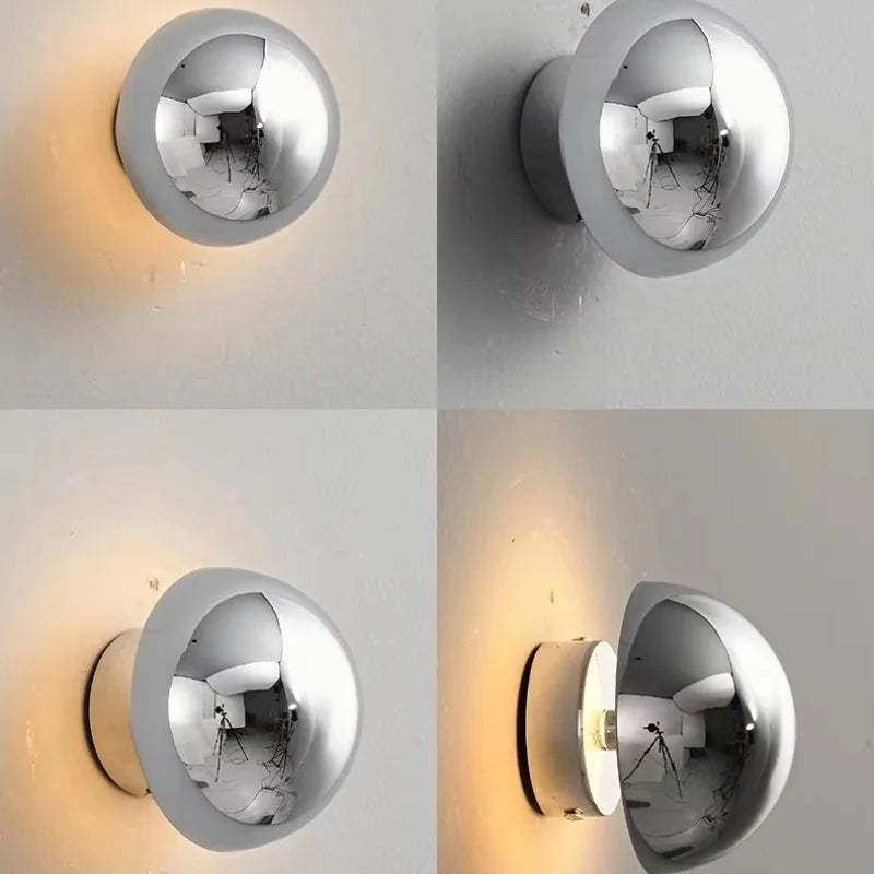 Nordisk LED-vägglampa i järn och akryl – modern belysning för hemmet