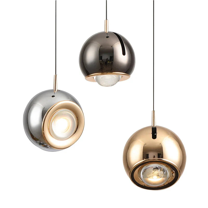 Nordisk justerbar LED pendellampa i aluminium för matsal sovrum och bar