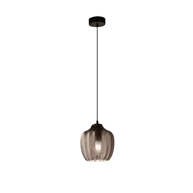 Nordisk vågig glastakpendel med LED – minimalistisk och elegant design