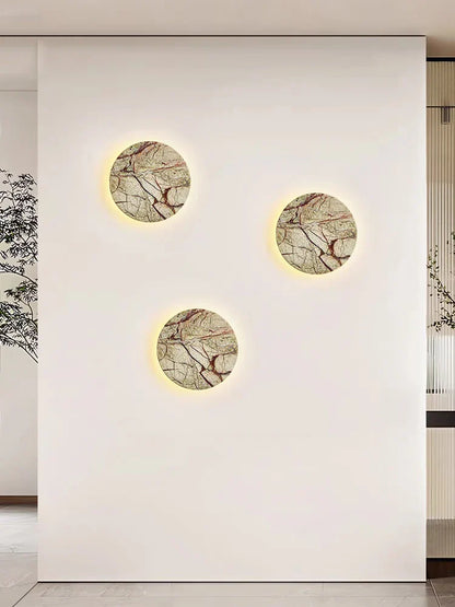 Vägglampa i marmor med LED – elegant belysning för sovrum, vardagsrum och hall