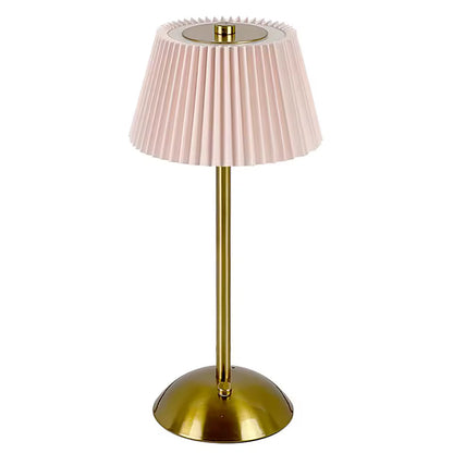 Lumefold | Sladdlös uppladdningsbar USB bordslampa med veckad skärm – portabel