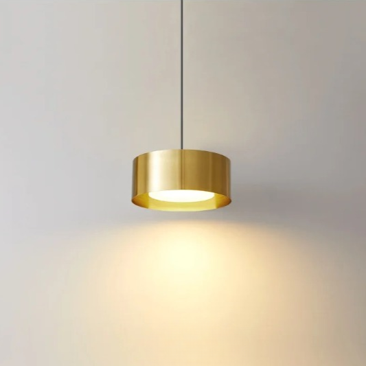 Modern rund akryl taklampa med aluminiumram och LED för sovrum kök matsal