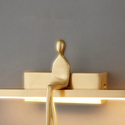 Lyxig nordisk vägglampa i koppar med italiensk minimalistisk design