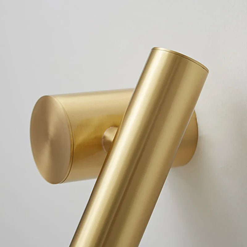 Modern vägglampa i koppar med LED för sovrum och arbetsrum