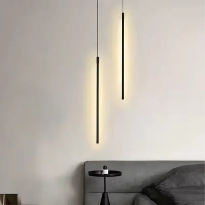 Linéapendant | Modern lång LED hänglampa för matsal och sovrum med stilren design
