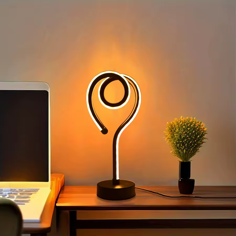 Rivilo | LED-bordslampa med RGB-vågeffekt och smidig touchkontroll