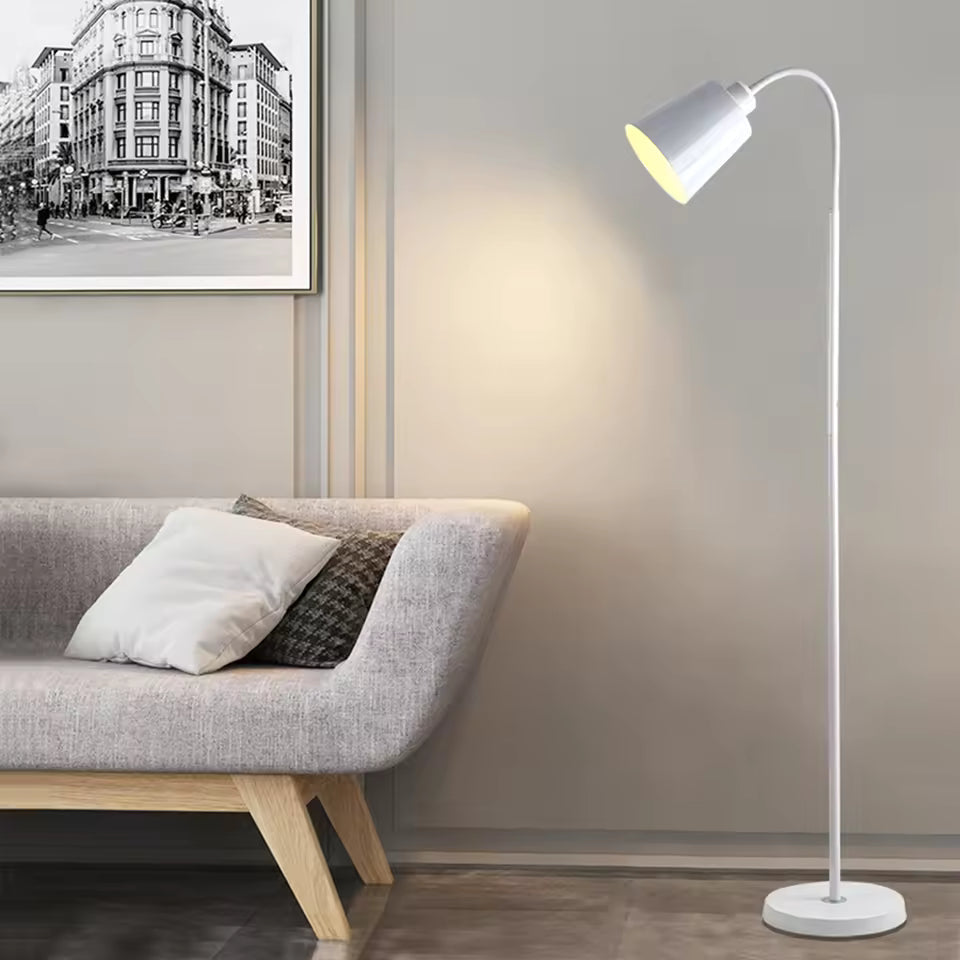 Veylo | Modern golvlampa med justerbar svanhals för läsning och heminredning