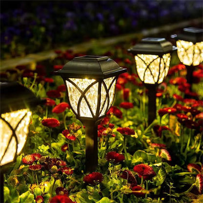 Raypath | Solar LED trädgårds- och gångvägslampa för gård, uteplats och landskap (2-pack)
