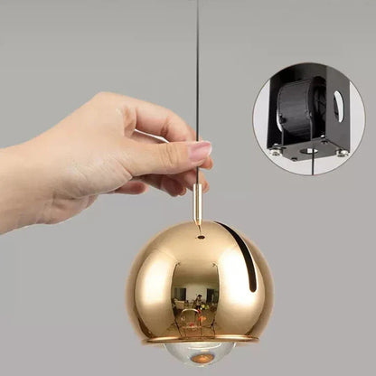 Nordisk justerbar LED pendellampa i aluminium för matsal sovrum och bar