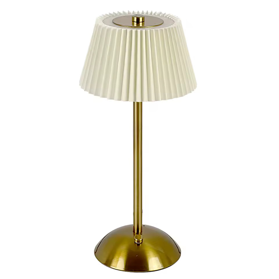 Lumefold | Sladdlös uppladdningsbar USB bordslampa med veckad skärm – portabel