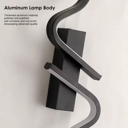 Lunara | LED vägglampa upp och ner i matt svart med modern stilren design
