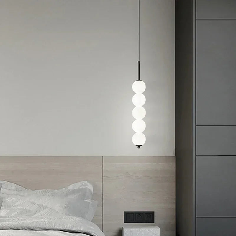 Modern Glassten Lampa med Elegant Metallfinish