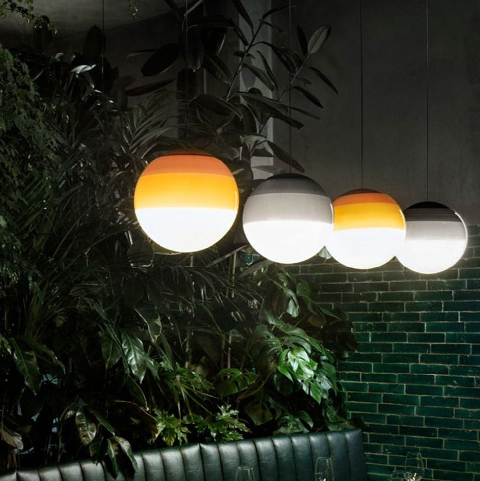Modern färgglad glasboll pendellampa för matsal, vardagsrum och hotell