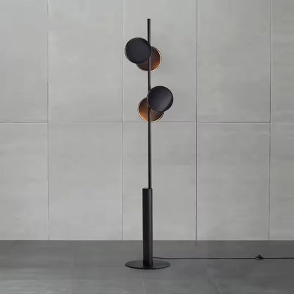Typo | Nordisk svart minimalistisk golvlampa med LED-belysning uppåt och nedåt