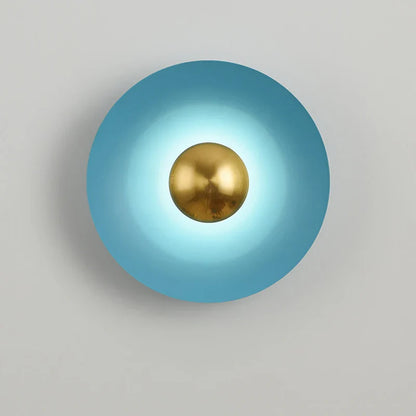 Macaroon vägglampa – modern rund LED-lampa i nordisk stil för sovrum och vardagsrum