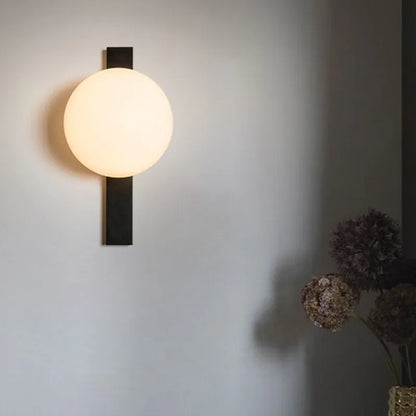 Modern vägglampa med rund LED-belysning för sovrum och vardagsrum