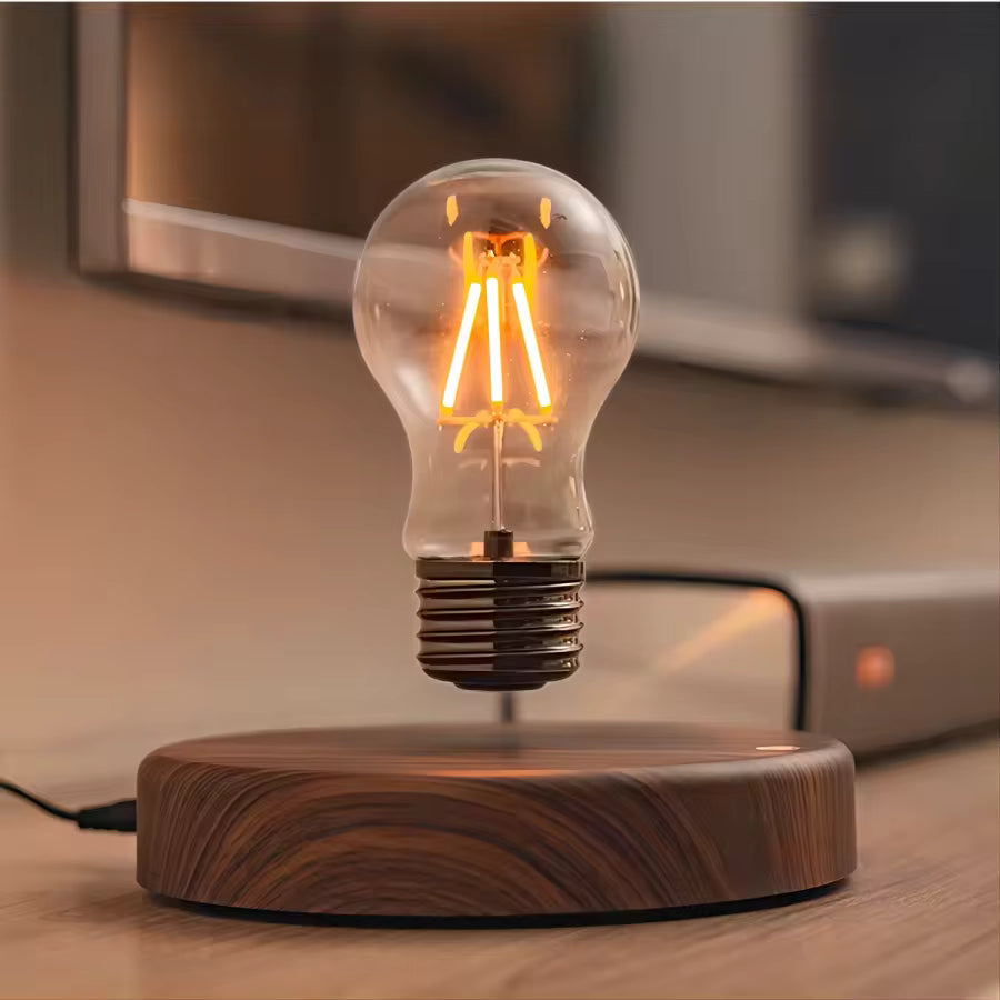 Levité | Magnetisk svävande glödlampa – unik dekoration för skrivbord och rum