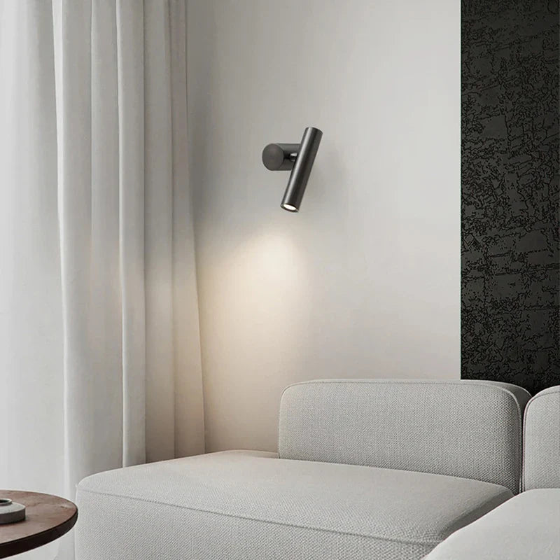 Modern vägglampa i koppar med LED för sovrum och arbetsrum