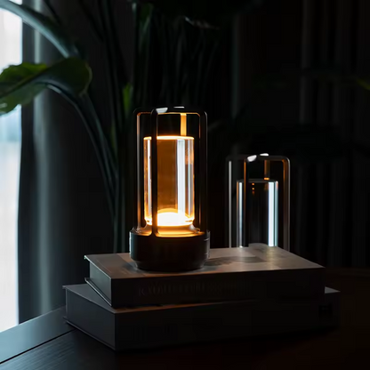 Virello | Kristallinspirerad LED-bordslampa i aluminium med modern design