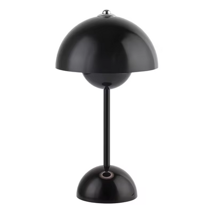 Luma | Blomformad portabel bordslampa med touchdimning och USB-laddning