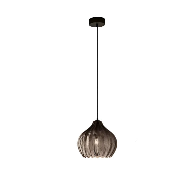 Nordisk vågig glastakpendel med LED – minimalistisk och elegant design