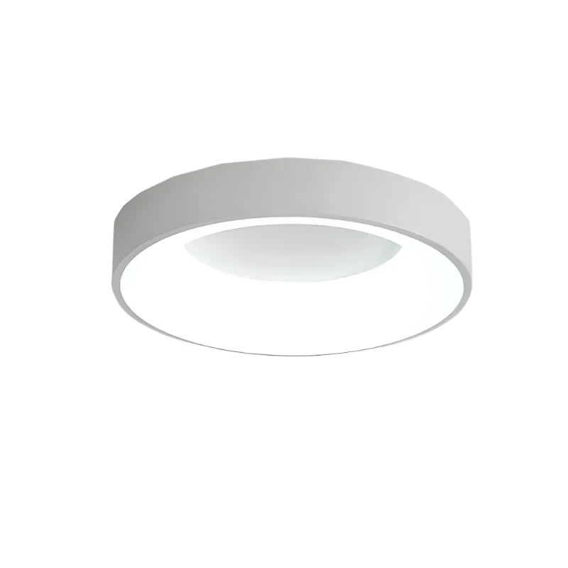 Modern Rund LED Taklampa i Akryl – Nordisk Minimalistisk Plafond för Inomhusbelysning