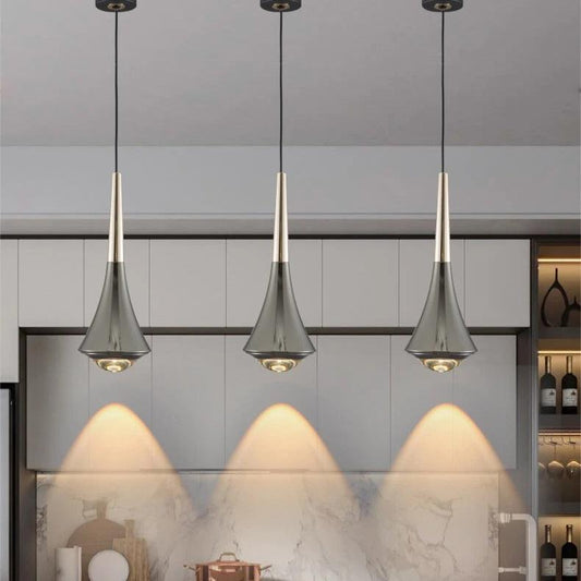 Elegant smal LED pendellampa modern minimalistisk design