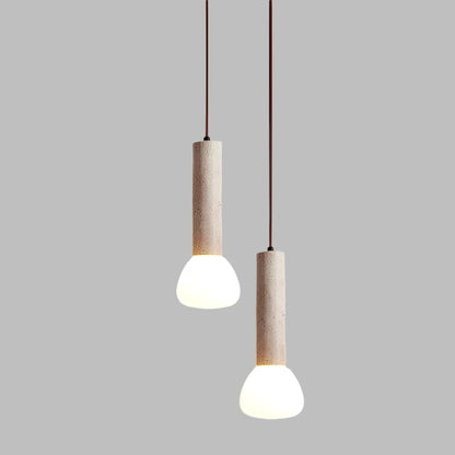 Modern LED pendellampa i sten minimalistisk design