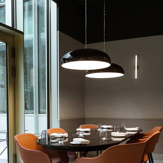 Nordisk LED pendellampa i rund design för vardagsrum matsal sovrum kök