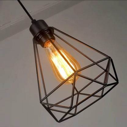 Livo | Industriell taklampa i järn med geometrisk design och modern stil
