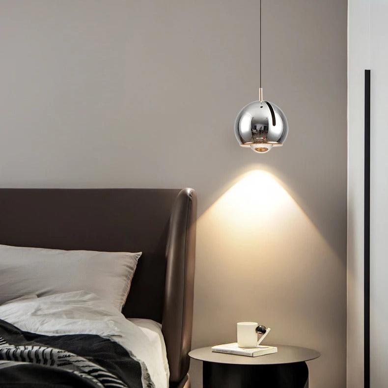Nordisk justerbar LED pendellampa i aluminium för matsal sovrum och bar