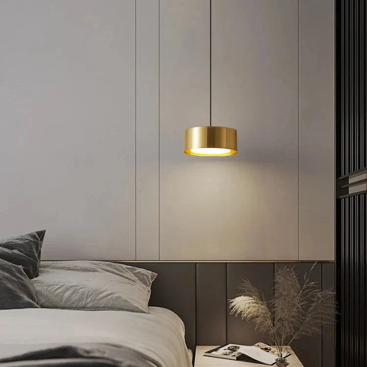 Modern rund akryl taklampa med aluminiumram och LED för sovrum kök matsal