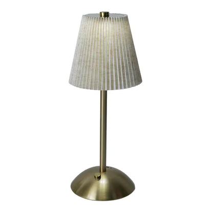 Lumefold | Sladdlös uppladdningsbar USB bordslampa med veckad skärm – portabel
