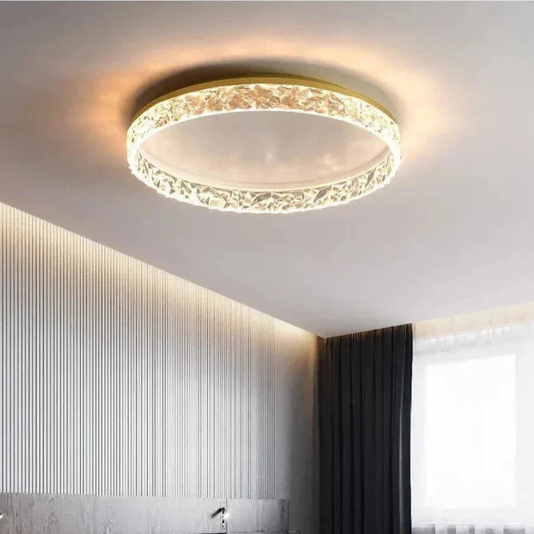 Nordisk kristall taklampa – modern plafond i LED för vardagsrum, sovrum och matsal