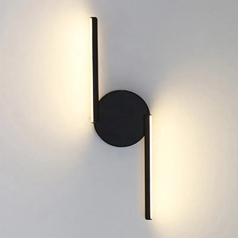 Modern vägglampa med minimalistisk LED-belysning för sovrum och vardagsrum