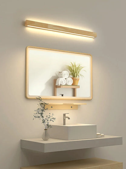 Vägglampa i massivt trä – minimalistisk design för sovrum, vardagsrum och hall