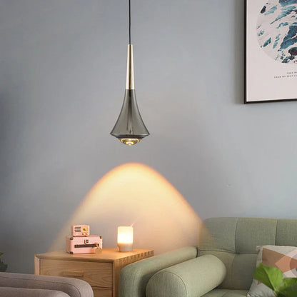 Elegant smal LED pendellampa modern minimalistisk design