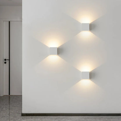 Modern vägglampa i aluminium 6W LED – minimalistisk design för vardagsrum och sovrum